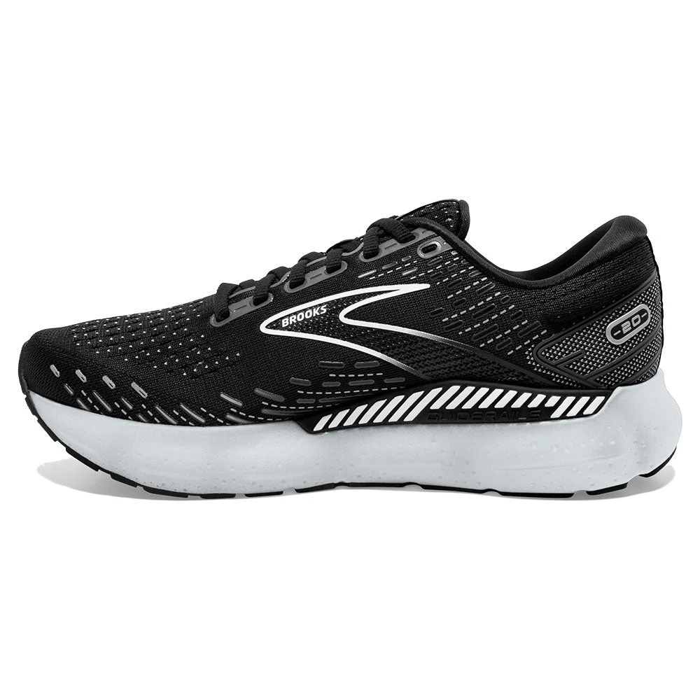 Brooks Glycerin GTS 20 Athletic Shoe Black/White/Alloy (Women's) 2 Brooks Glycerin GTS 20 Athletic Shoe Black/White/Alloy (Women's) - Image 2