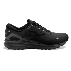 Brooks Ghost 15 Running Shoe Black/Black/Ebony (Women's) -Dansko Shoe Store 120380020 3
