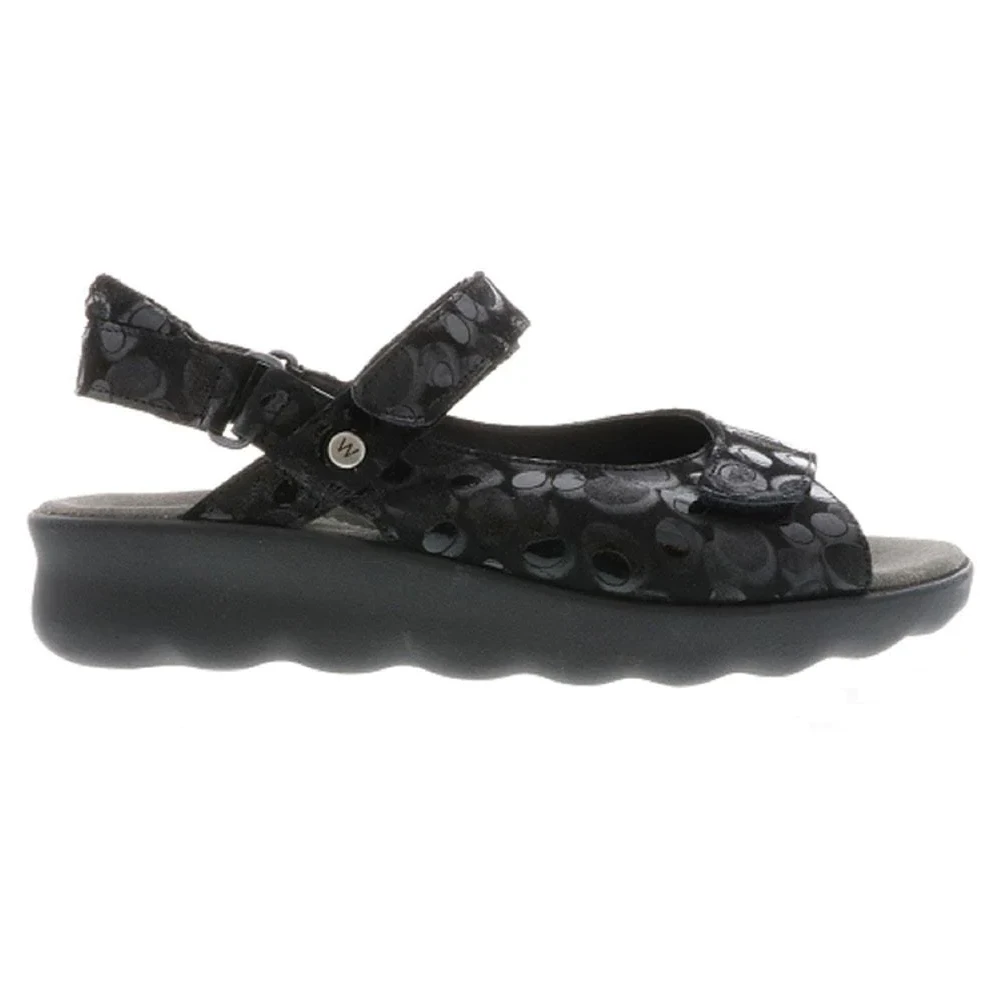 Wolky Pichu Black Circles Sandal (Women's) 1 Wolky Pichu Black Circles Sandal (Women's)