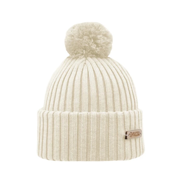 Superyellow Kide Off-White Merino Wool Beanie (Unisex) 1 Superyellow Kide Off-White Merino Wool Beanie (Unisex)