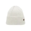 Superyellow Hannah Off-White Merino Wool Beanie (Unisex)
