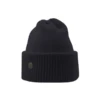Superyellow Norden Black Merino Wool Beanie (Unisex)