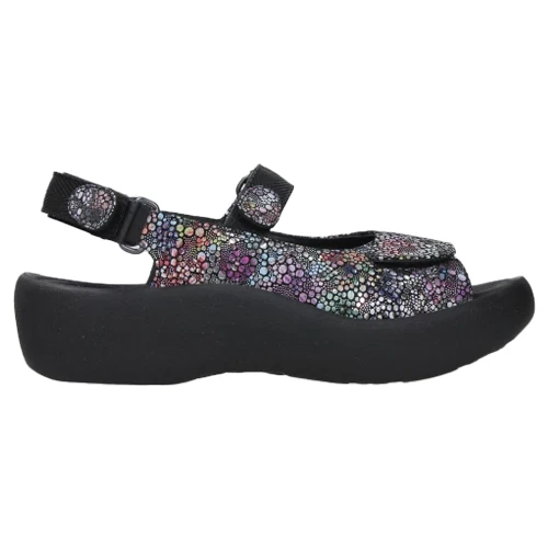 Wolky Jewel Black Multi Suede Sandal (Women's) 1 Wolky Jewel Black Multi Suede Sandal (Women's)