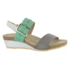 Naot Dynasty Wedge Grey/Jade/Ivory (Women's)