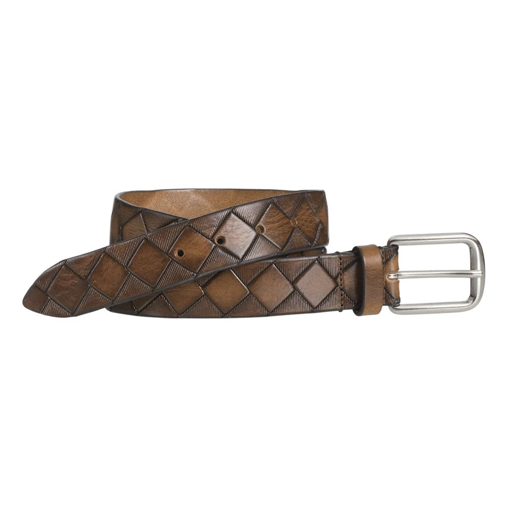 Johnston & Murphy Basketweave Belt Tan 1 Johnston & Murphy Basketweave Belt Tan
