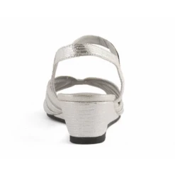 David Tate Admire Silver Wedge Heel (Women's) -Dansko Shoe Store ADMIRESLV 3