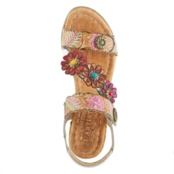 L'Artiste By Spring Step Aromas Sandal White Multi Leather (Women's) -Dansko Shoe Store AROMASW 3