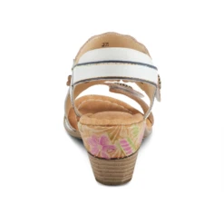L'Artiste By Spring Step Aromas Sandal White Multi Leather (Women's) -Dansko Shoe Store AROMASW 4