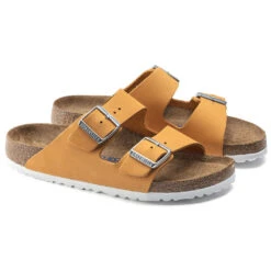 Birkenstock Arizona Soft Footbed Sandal Apricot (Women's) -Dansko Shoe Store Apricot 4