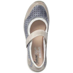 Rieker Nikita B5 Mary Jane Jeans Blue (Women's) -Dansko Shoe Store B5Jean 4