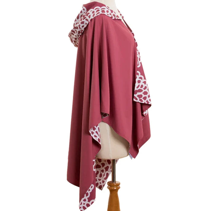 RAINRAPS RainRap Hooded Berry & Berry Clouds (Women's) 3 RAINRAPS RainRap Hooded Berry & Berry Clouds (Women's) - Image 3