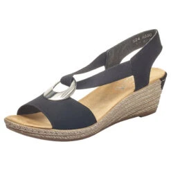 Rieker Fanni H6 Wedge Sandal Black (Women's)