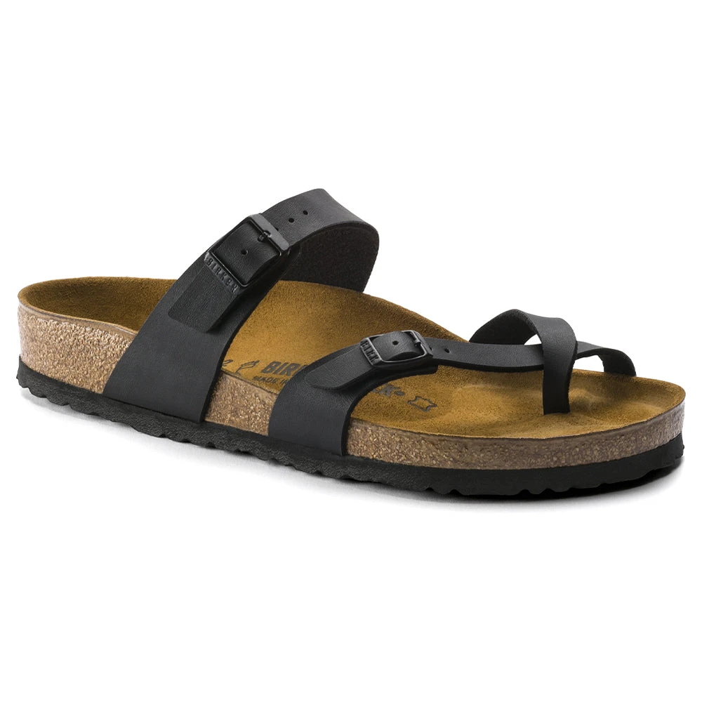 Birkenstock Mayari Soft Footbed Sandal Black Birko-Flor 1 Birkenstock Mayari Soft Footbed Sandal Black Birko-Flor