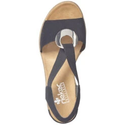Rieker Fanni H6 Wedge Sandal Black (Women's) -Dansko Shoe Store Blk 4 a48be68c 8f36 44c6 814e 575353082fc9