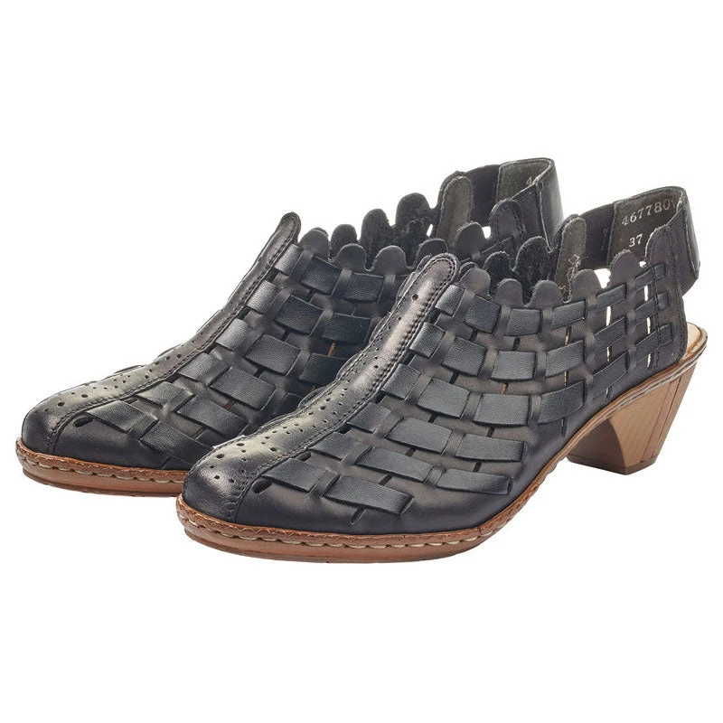 Rieker Sina 78 Slingback Heel Black (Women's) 7 Rieker Sina 78 Slingback Heel Black (Women's) - Image 7