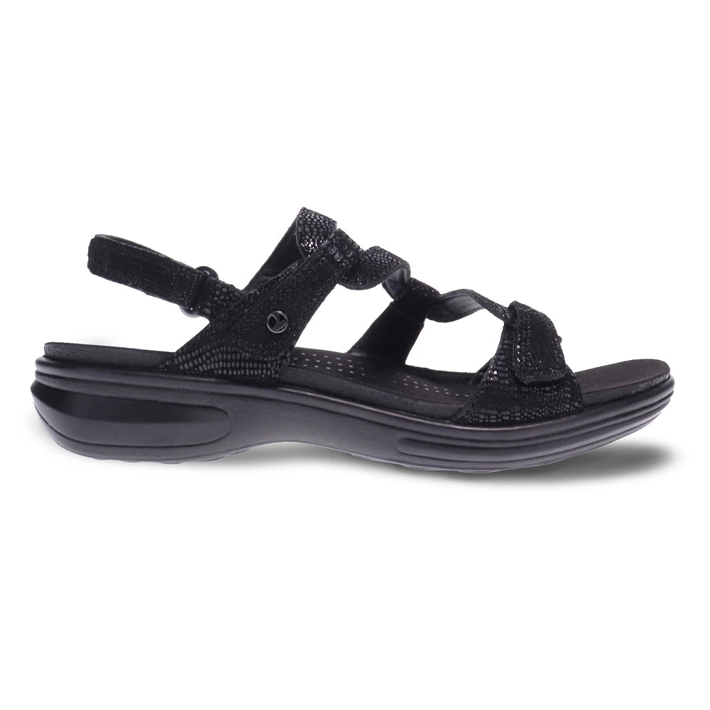 Revere Miami Sandal Black Lizard (Women's) 2 Revere Miami Sandal Black Lizard (Women's) - Image 2