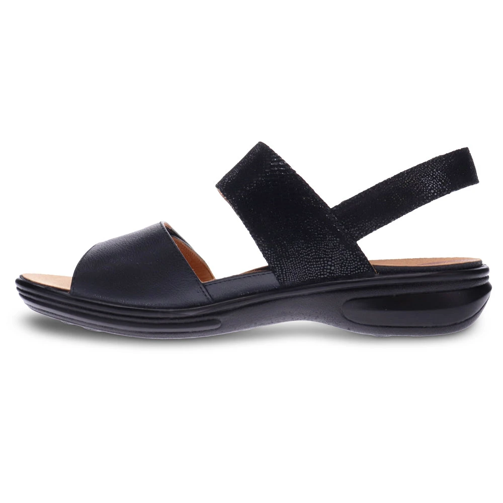 Revere Como Sandal Black Lizard (Women's) 3 Revere Como Sandal Black Lizard (Women's) - Image 3
