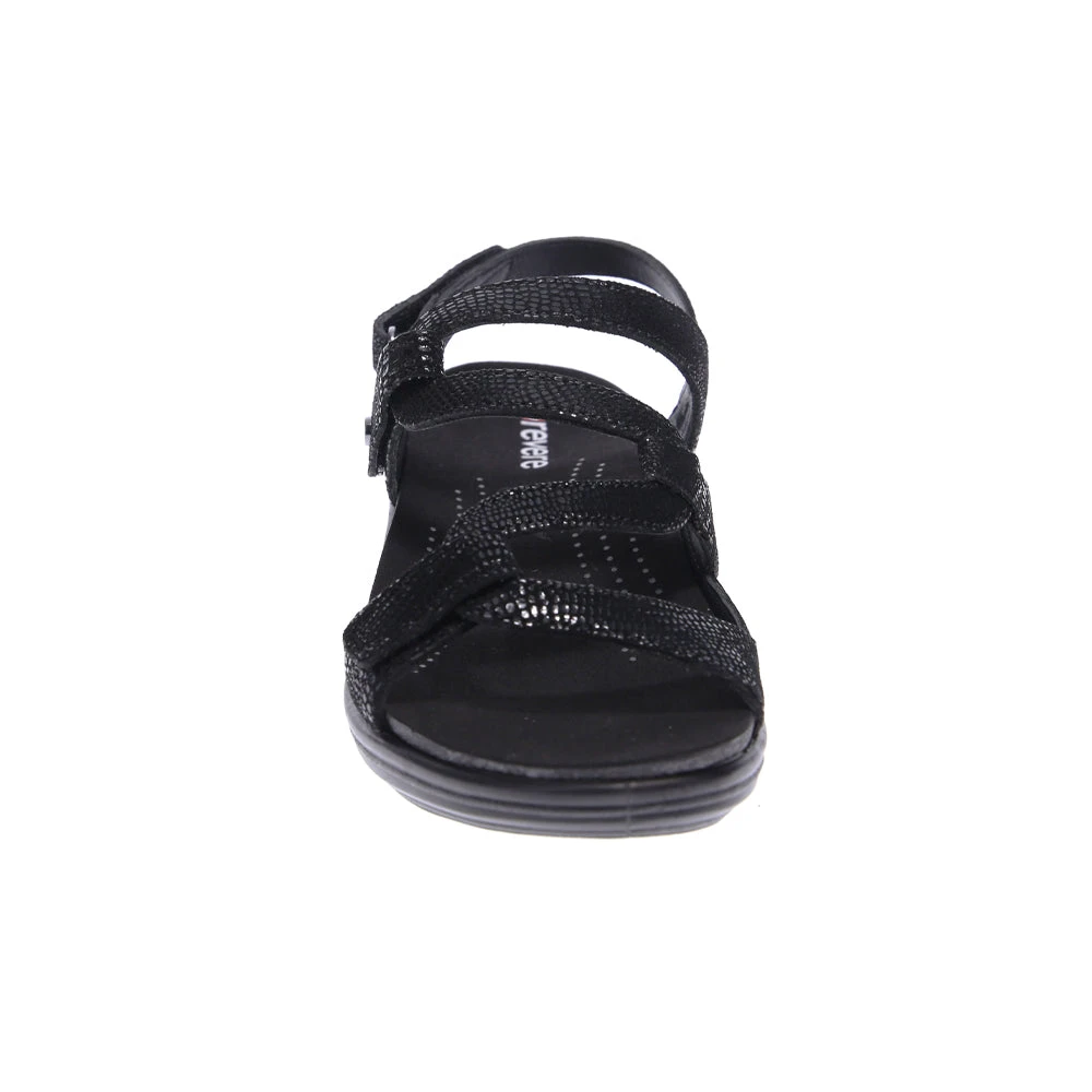 Revere Miami Sandal Black Lizard (Women's) 4 Revere Miami Sandal Black Lizard (Women's) - Image 4