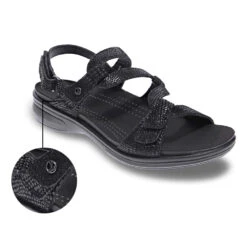 Revere Miami Sandal Black Lizard (Women's) 13 Revere Miami Sandal Black Lizard (Women's) -Dansko Shoe Store BlkLiz 7