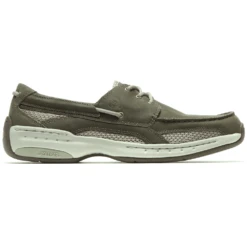 Dunham Captain Boat Shoe Olive Leather (Men's) 7 Dunham Captain Boat Shoe Olive Leather (Men's) -Dansko Shoe Store Captain Olive 3