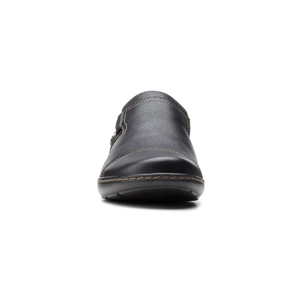 Clarks Cora Poppy Black Leather Slip-On (Women's) 5 Clarks Cora Poppy Black Leather Slip-On (Women's) - Image 5