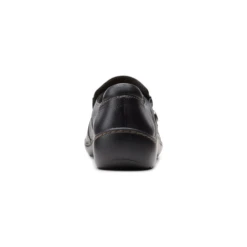 Clarks Cora Poppy Black Leather Slip-On (Women's) 12 Clarks Cora Poppy Black Leather Slip-On (Women's) -Dansko Shoe Store CoraPoppy 4