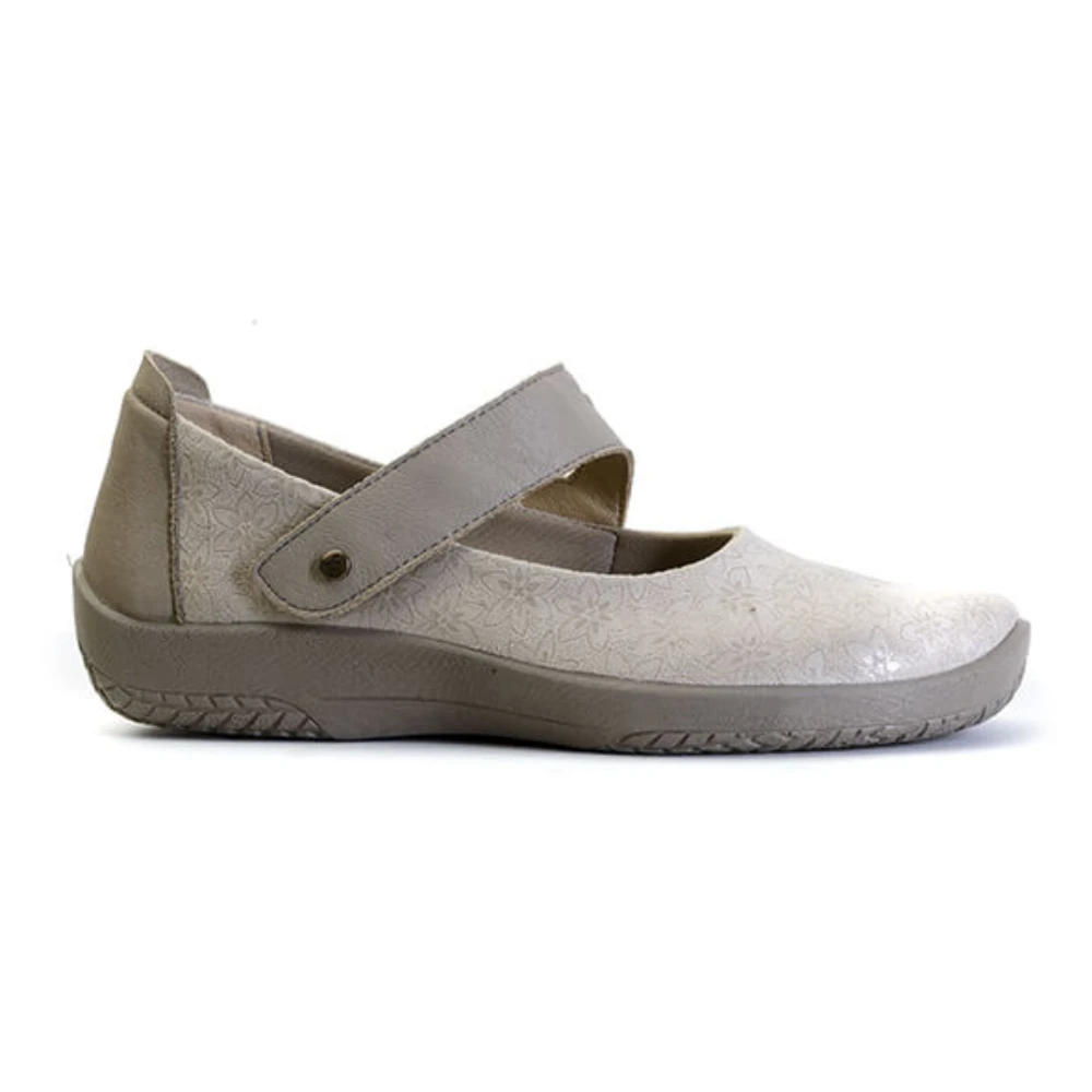 Arcopedico Cosmo Taupe Flower Mary Jane (Women's) 2 Arcopedico Cosmo Taupe Flower Mary Jane (Women's) - Image 2