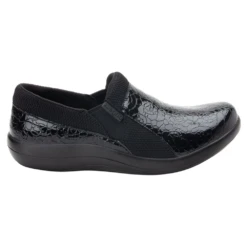 Alegria Duette Slip-On Shoe Flourish Black Patent (Women's) -Dansko Shoe Store DUE955955W 3