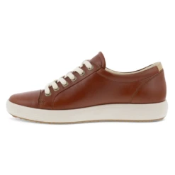 Ecco Soft 7 Cognac Leather Sneaker (Women's) -Dansko Shoe Store EccoCogna 4