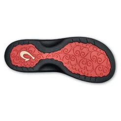 OluKai 'Ohana Flip Flop Sandal Hot Coral / Black (Women's) -Dansko Shoe Store HotCor 3