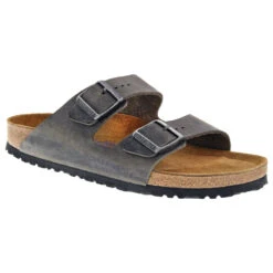 Birkenstock Arizona Soft Footbed Sandal Iron Oiled Nubuck (Women's)