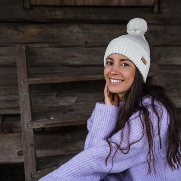 Superyellow Kide Off-White Merino Wool Beanie (Unisex) 3 Superyellow Kide Off-White Merino Wool Beanie (Unisex) - Image 3