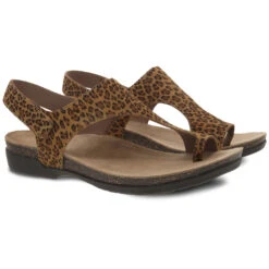 Dansko Reece Sandal Leopard (Women's) -Dansko Shoe Store Leo 3