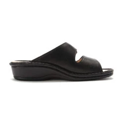 Finn Comfort Jamaica Sandal Black Nappa Leather (Women's) -Dansko Shoe Store MAR00035c