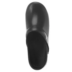 Dansko Professional Black Cabrio Clog Black Leather (Women's) -Dansko Shoe Store MAR00374D