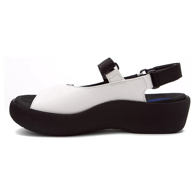 Wolky Jewel Sandal In White Leather (Women's) 2 Wolky Jewel Sandal In White Leather (Women's) - Image 2