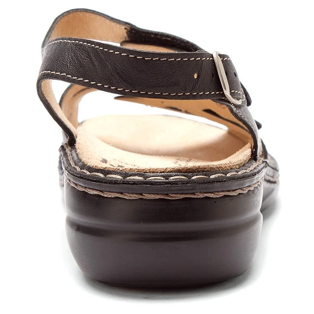 Finn Comfort Gomera Sandal Black Plisseelight (Women's) 3 Finn Comfort Gomera Sandal Black Plisseelight (Women's) - Image 3