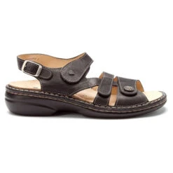 Finn Comfort Gomera Sandal Black Plisseelight (Women's) 9 Finn Comfort Gomera Sandal Black Plisseelight (Women's) -Dansko Shoe Store MAR01698C