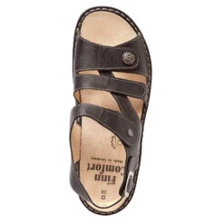 Finn Comfort Gomera Sandal Black Plisseelight (Women's) 10 Finn Comfort Gomera Sandal Black Plisseelight (Women's) -Dansko Shoe Store MAR01698D