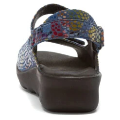Wolky Pichu Sandal In Jeans Blue Mulit Color Fantasy (Women's) -Dansko Shoe Store MAR02432B