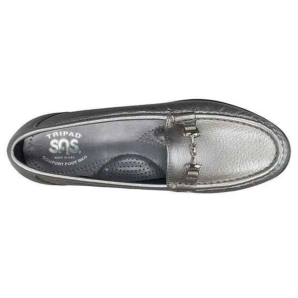 SAS Metro Loafer Pewter Leather (Women's) 3 SAS Metro Loafer Pewter Leather (Women's) - Image 3