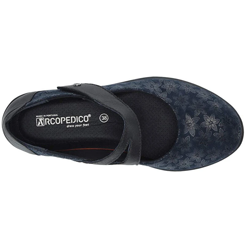 Arcopedico Cosmo Navy Flower (Women's) 4 Arcopedico Cosmo Navy Flower (Women's) - Image 4