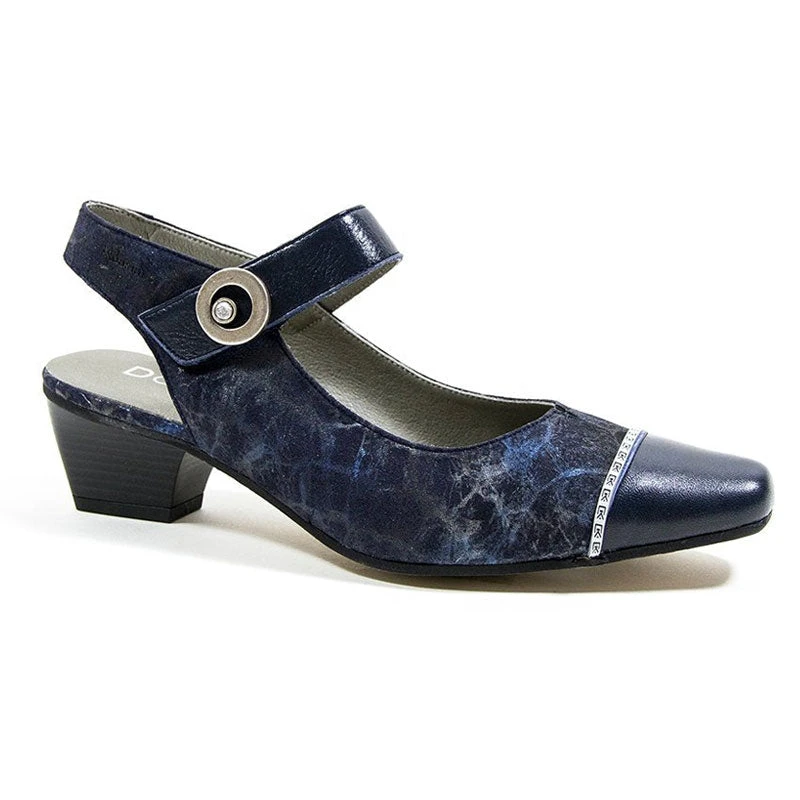 Dorking Concha 6624 Heel Navy (Women's) 1 Dorking Concha 6624 Heel Navy (Women's)