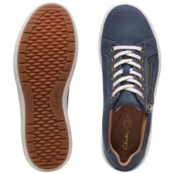 Clarks Nalle Lace Navy Nubuck (Women's) -Dansko Shoe Store Nvy 8