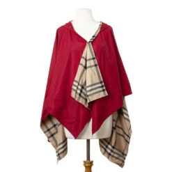 RAINRAPS RainRap Hooded Jester Red & Plaid (Women's) -Dansko Shoe Store RedPlaid 2