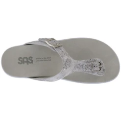 SAS Sanibel T-Strap Sandal Plata Silver (Women's) -Dansko Shoe Store SANIBELPLATA 3