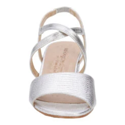 Walking Cradles Liza Heel Silver Lizard Print Leather (Women's) -Dansko Shoe Store Sil 5