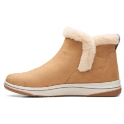 Clarks Breeze Fur Bootie Tan (Women's) -Dansko Shoe Store Tan 5 bf4eeab5 74b1 4292 842d 3c9ecafbcb68