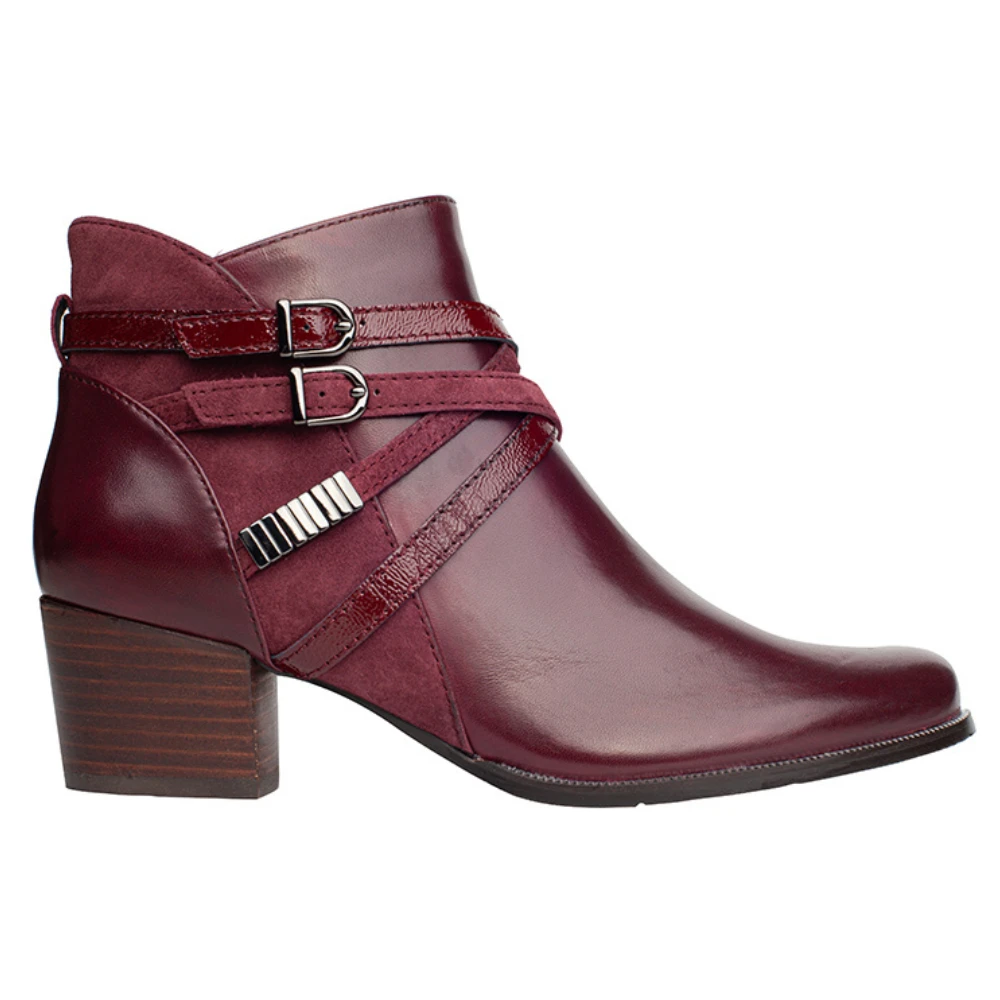 Regarde Le Ciel Isabel 120 Bordo Leather Bootie (Women's) 1 Regarde Le Ciel Isabel 120 Bordo Leather Bootie (Women's)