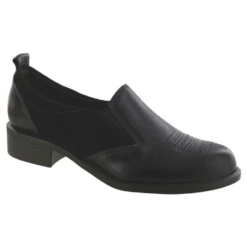 SAS Saddle Black Buttersoft Leather Shoe (Women's)